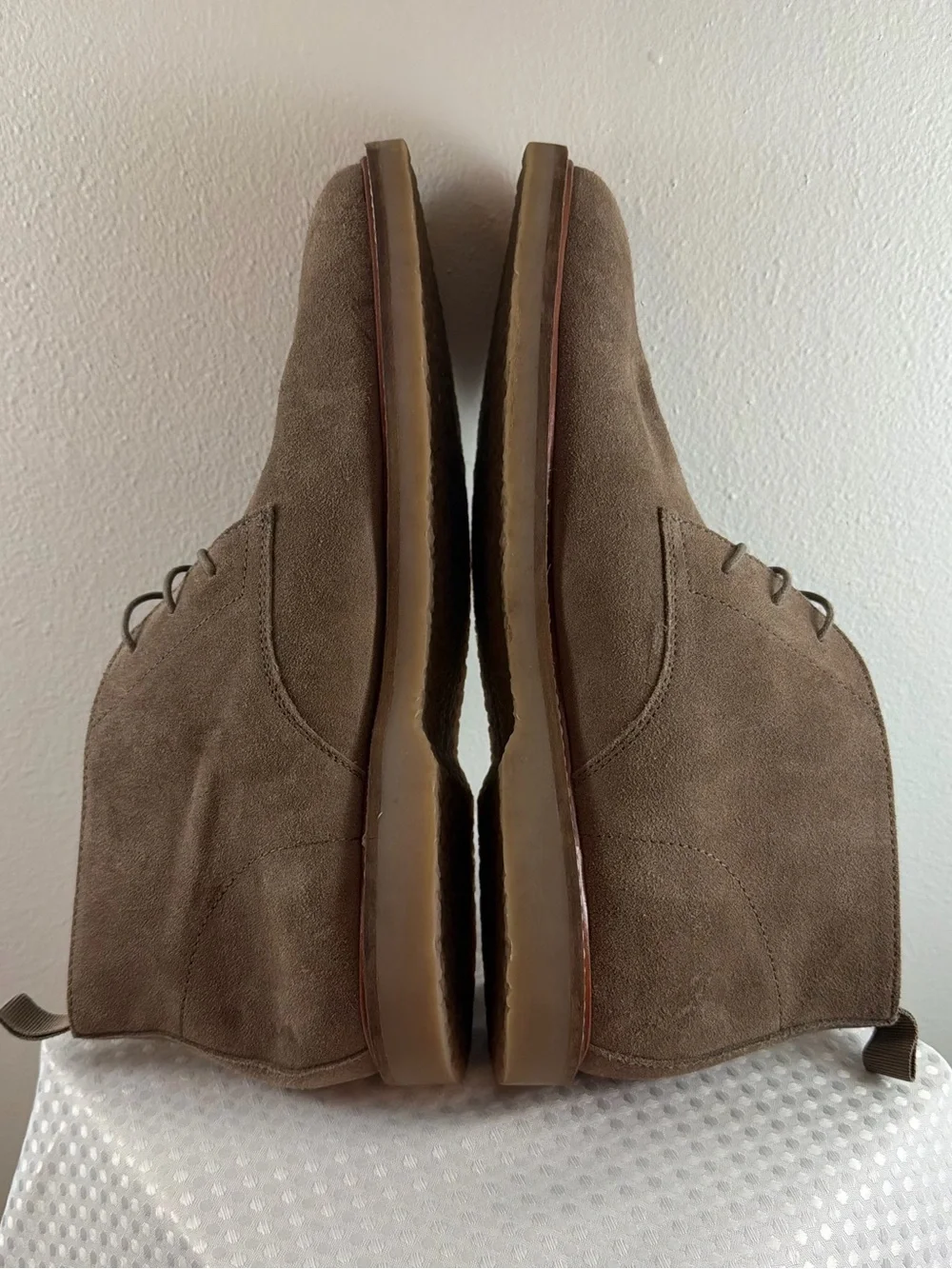 Nordstrom Men’s Chukka Suede Grey Tan Boot Size 12